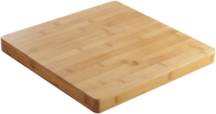 Mason Cash Typhoon 37cm Square Butchers Block, Wood, Solid 3.8kg