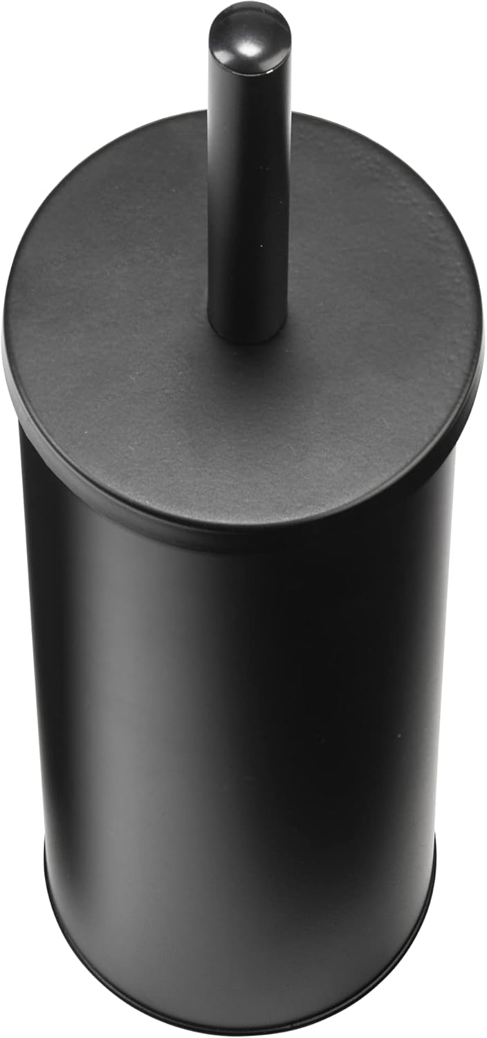Croydex Toilet Holder with Brush Matt Black