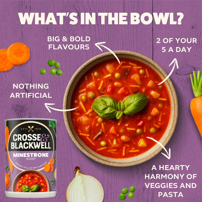 Crosse & Blackwell Cream of Minestrone Soup 6x400g
