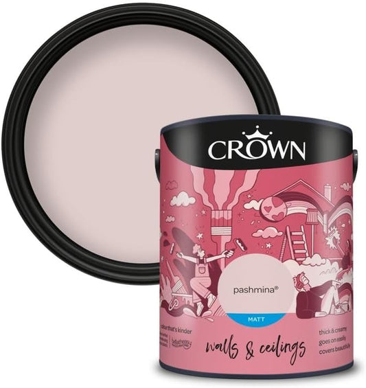 Crown Breatheasy Matt Emulsion Paint- Pashmina 5L