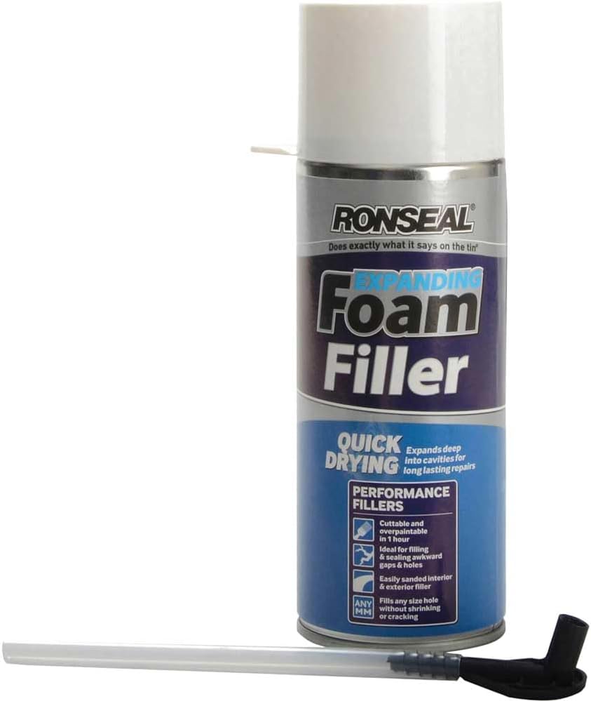 Ronseal Expanding Foam | Quick Dry | Interior and Exterior use | 1 x 300ml