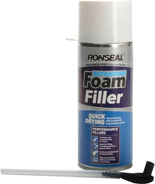 Ronseal Expanding Foam | Quick Dry | Interior and Exterior use | 1 x 300ml