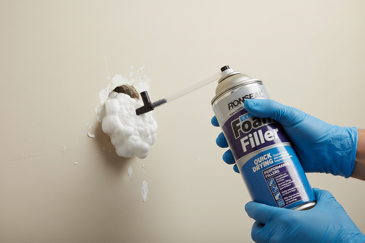 Ronseal Expanding Foam | Quick Dry | Interior and Exterior use | 1 x 300ml
