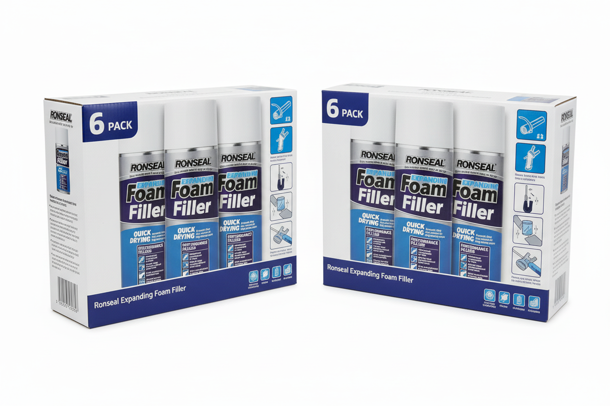Ronseal Expanding Foam | Quick Dry | Interior and Exterior use | 1 x 300ml