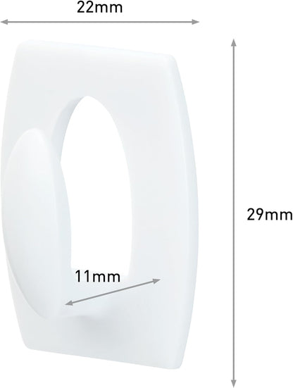 3M Command Mini Hooks | White | 6 Hooks and 8 Small Adhesive Strips | Code 17006