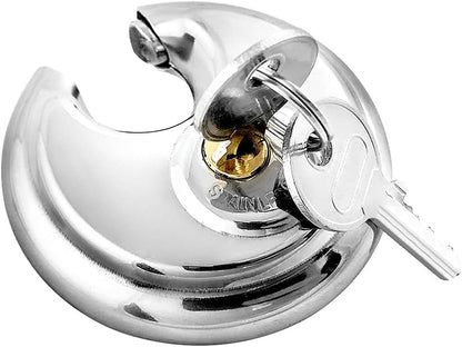 SECURIT® Discus padlock Polished Stainless Steel – 70mm