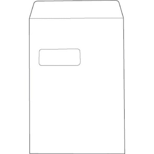5 Star C4 Window Pocket Envelope Press Seal 100gsm 324x229mm White (Pack of 250) 553274