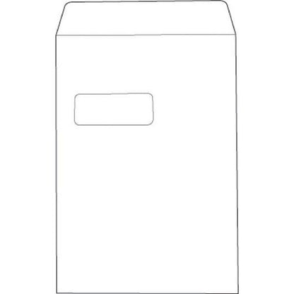 5 Star C4 Window Pocket Envelope Press Seal 100gsm 324x229mm White (Pack of 250) 553274