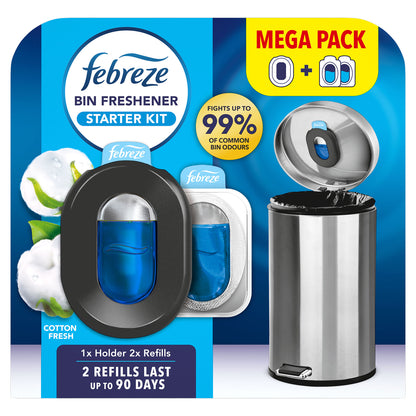 Febreze Starter Kit | Holder and 2 Refills | Cotton Fresh