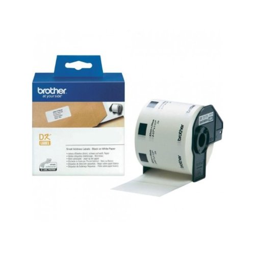 Brother Black on White Paper Small Address Labels (Pack of 800) DK11209