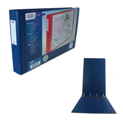 Elba Vision 30Mm 4D-Ring Binder Oblong A3 Blue 100082460