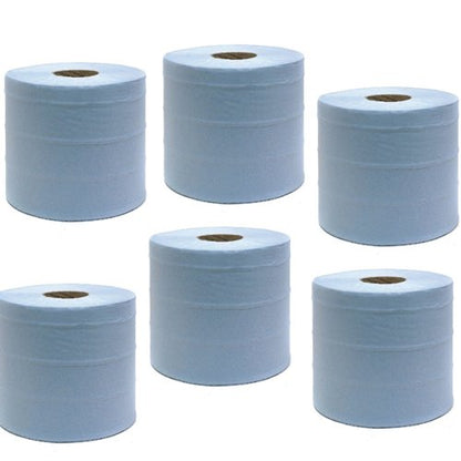 Maxima 2-Ply Blue Centrefeed Hand Wiper 150m (Pack of 6) 1105093