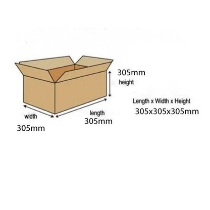 Double Wall Corrugated Dispatch Cartons 305x305x305mm Brown (Pack of 15) SC-12