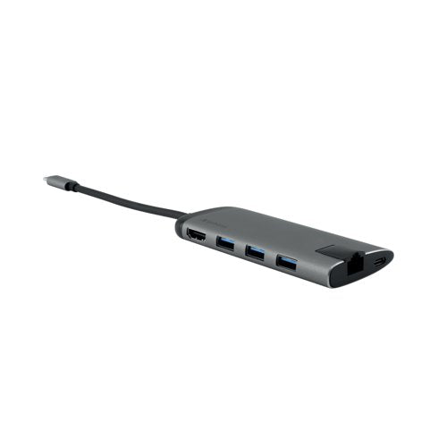Verbatim Usb-C Multiport Hub With Usb/3 X Hdmi/Rj45/Sdhc/M-Sdhc 49142