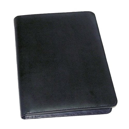 Monolith Executive Leather Conference Folder with A4 Pad A4 Black 2925