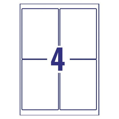Avery Inkjet Labels 139x99.1mm 4 Per Sheet White (Pack of 400) J8169-100
