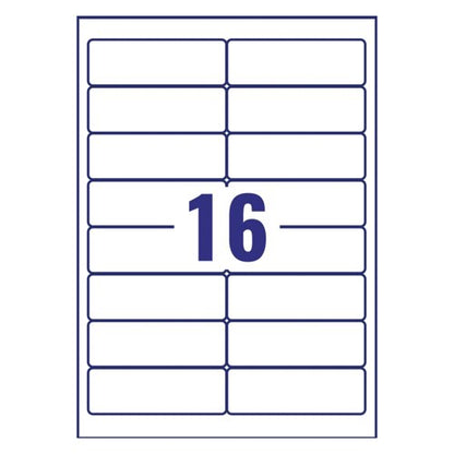 Avery Inkjet Address Labels QuickDRY 99.1x33.9mm 16 Per Sheet White (Pack of 1600) J8162-100