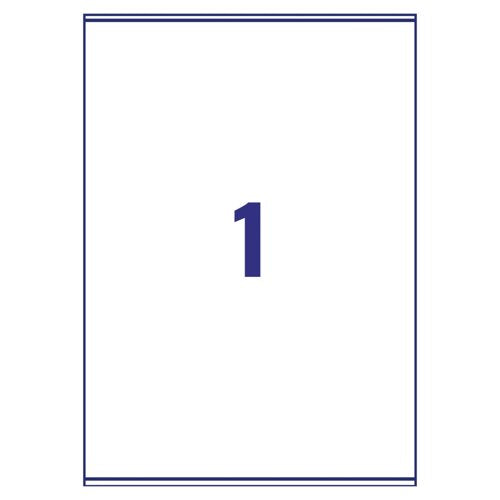 Avery Ultragrip Laser Labels 199.6x289.1mm Wht (Pack of 100) L7167-100