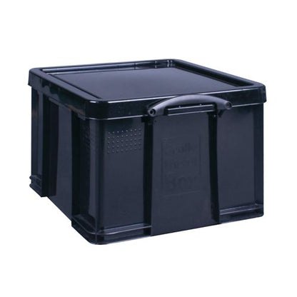 Really Useful 42 Litre Recycled Plastic Storage Box Black 42BKR