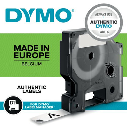 Dymo 43610 D1 LabelMaker Tape 6mm x 7m Black on Clear S0720770