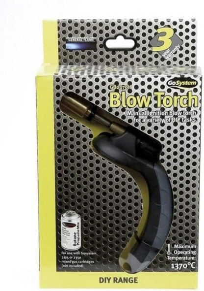 GoSystem DIY Gas Blow Torch 2070 Inc Gass Bottle 170g Butane