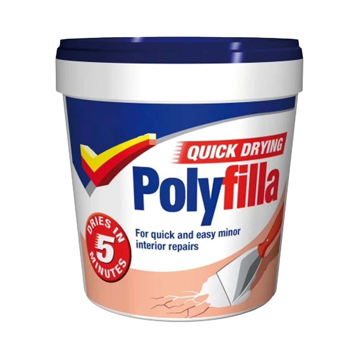 Polycell Multi-Purpose Quick Drying Polyfilla Tub, 1 Kg