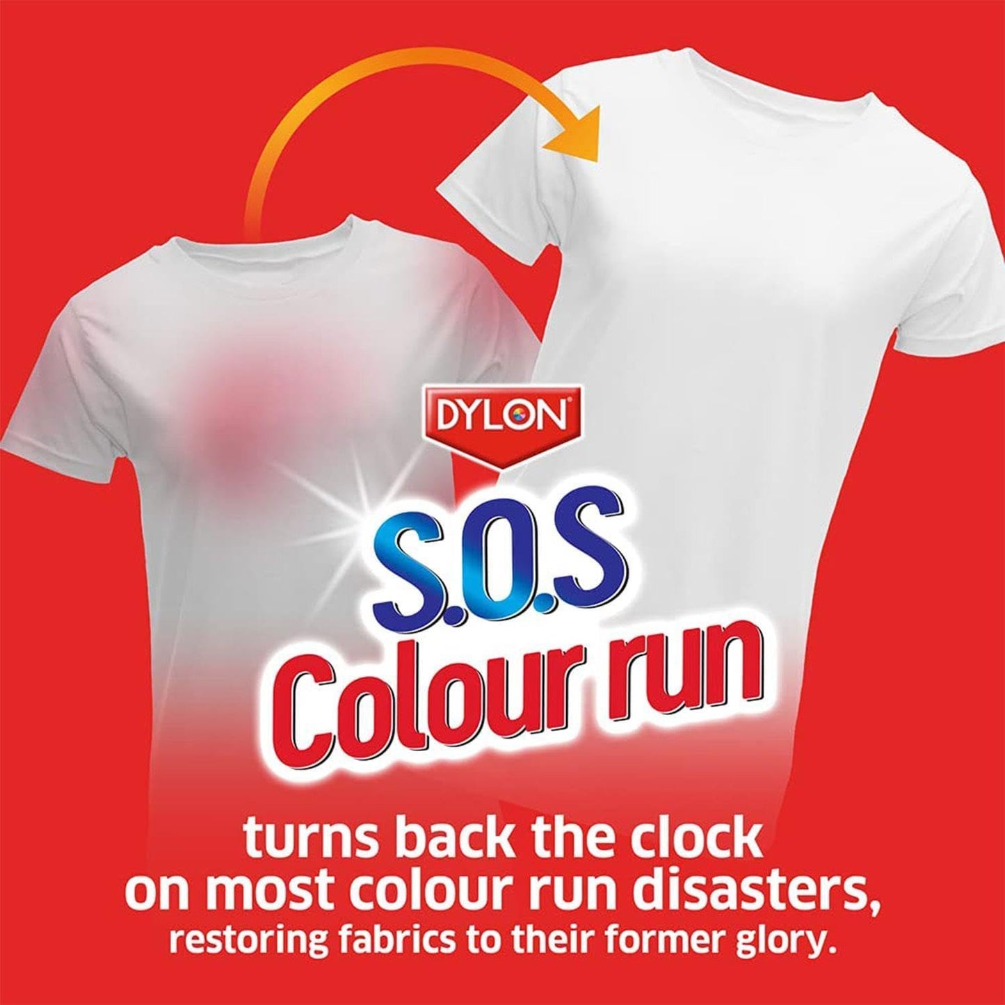 Dylon SOS Colour Run Remover 1 x Sachet | New stronger improved Formula