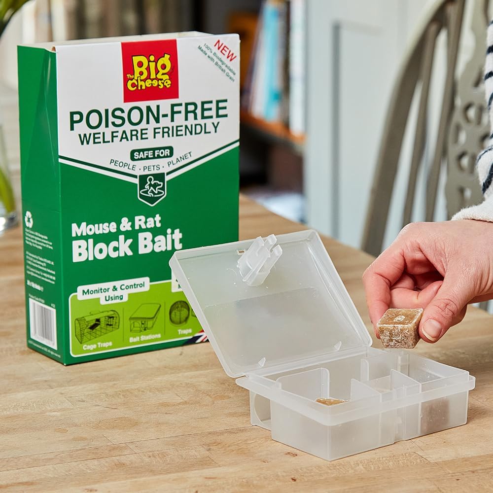 The Big Cheese Ready-Baited Mouse Bait Station | Poison-Free | STV201
