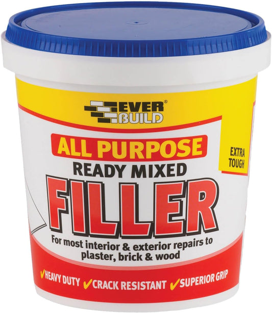 Everbuild All Purpose Ready Mixed Filler €“ Interior And Exterior Use €“ White €“ 600G