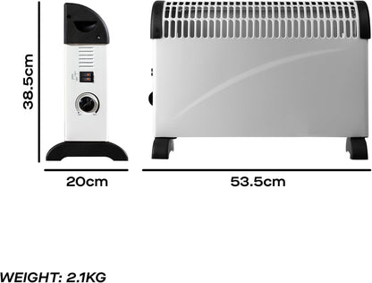 2000W Convector Heater White