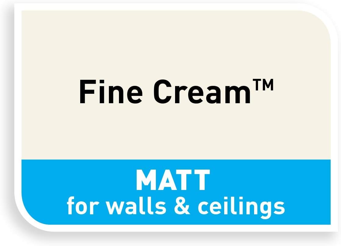 Dulux Matt Emulsion Paint For Walls And Ceilings - Fine Cream 2.5 Litres