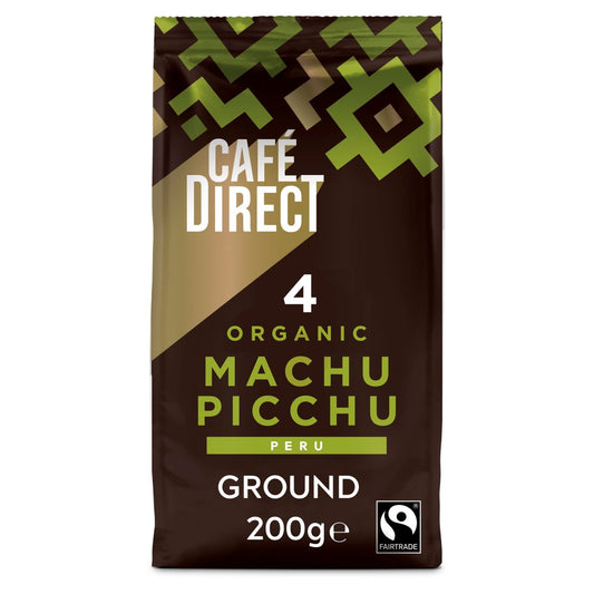 Cafe Direct Fairtrade Organic Machu Picchu Peru Ground Coffee 200g