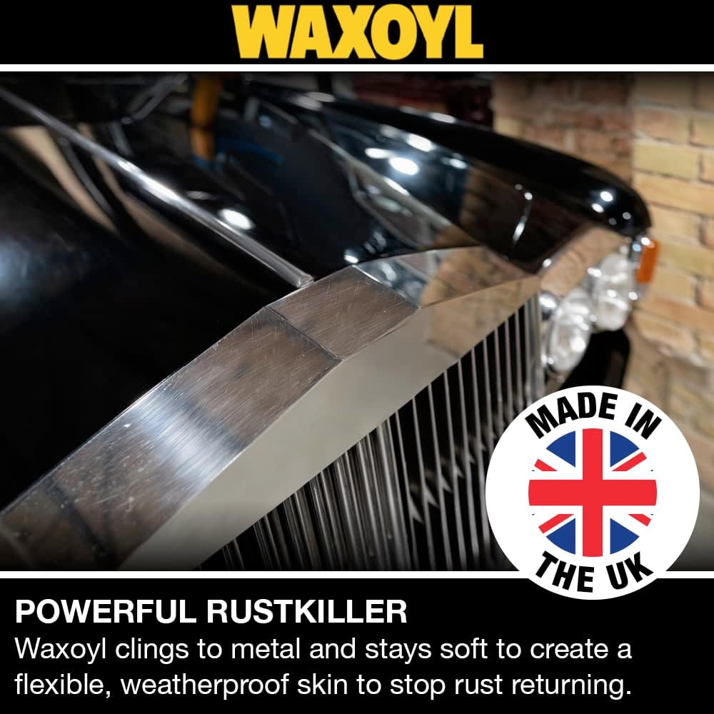 Hammerite Waxoyl Car Underseal And Rust Protection Black 400Ml Aerosol
