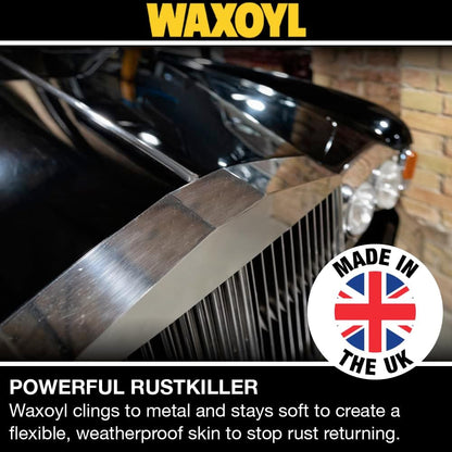 Hammerite Waxoyl Car Underseal And Rust Protection Black 400Ml Aerosol