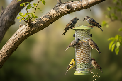 Johnston & Jeff Miami Sunflower Heart Feeder 20cm Metal Wild Bird Feeder