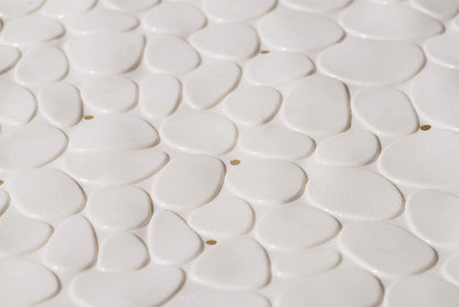 Croydex White Pebbles Non-Phthalate Slip-Resistant Pvc Suction Bath Mat