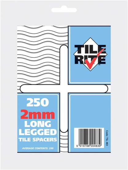 Tilerite Tile Spacers 2mm x 250 Pack