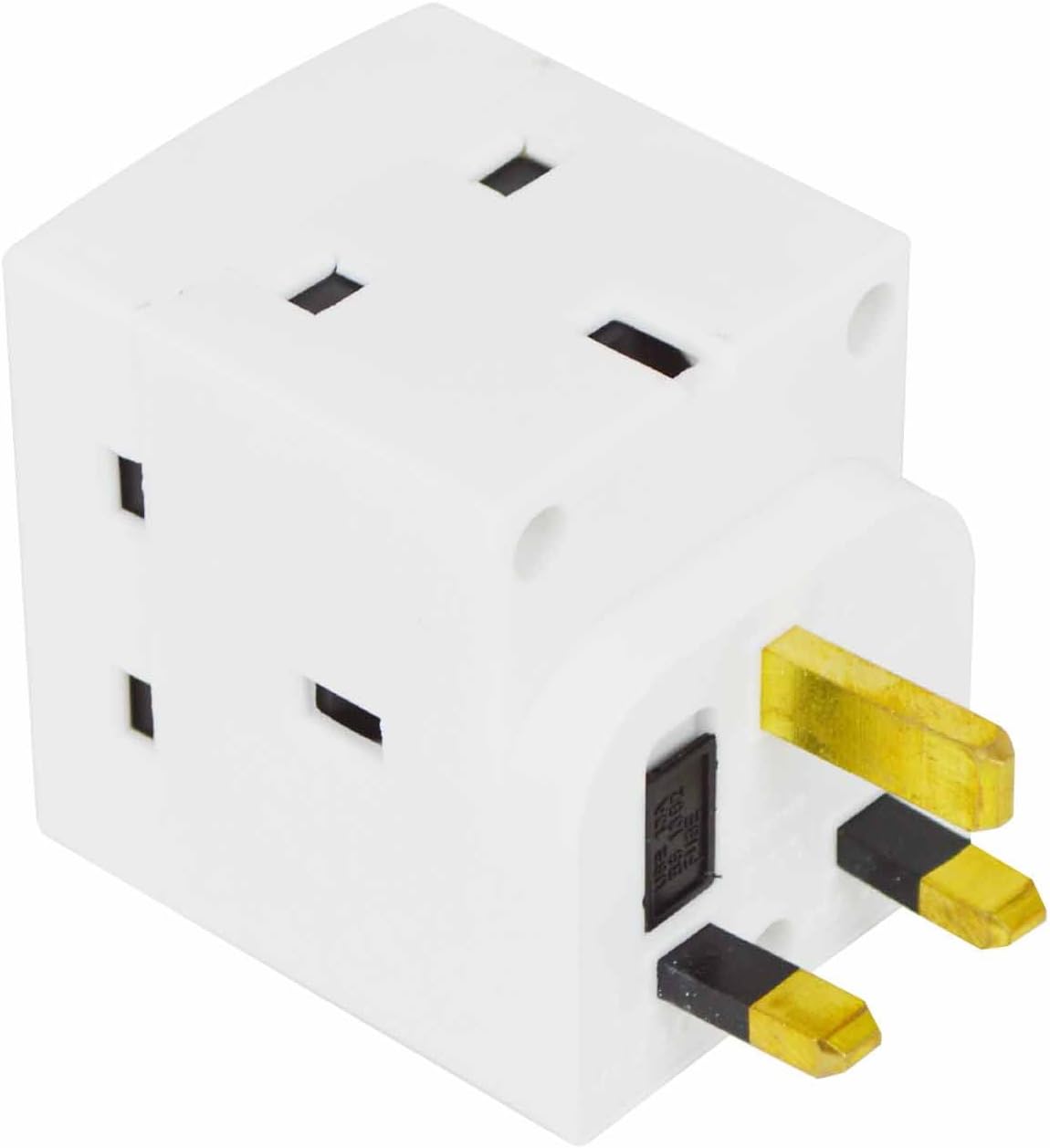 Status 3 Way Fused Plug Adapter White, Multi-Plug.