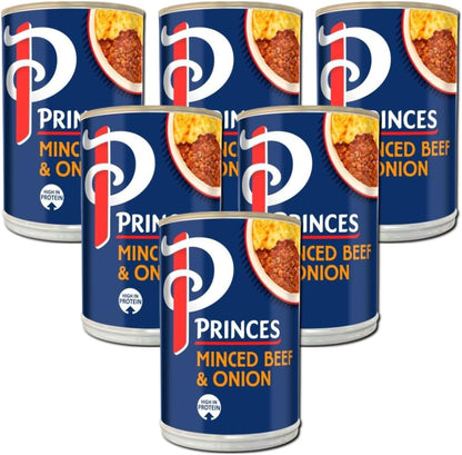 Princes Minced Beef & Onion | Rich Beef Gravy | 6 x 392g
