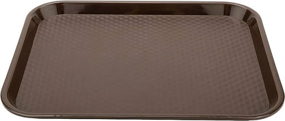 Fixtures Brown Plastic Fast Food Serving Tray {34cm x 26cm}