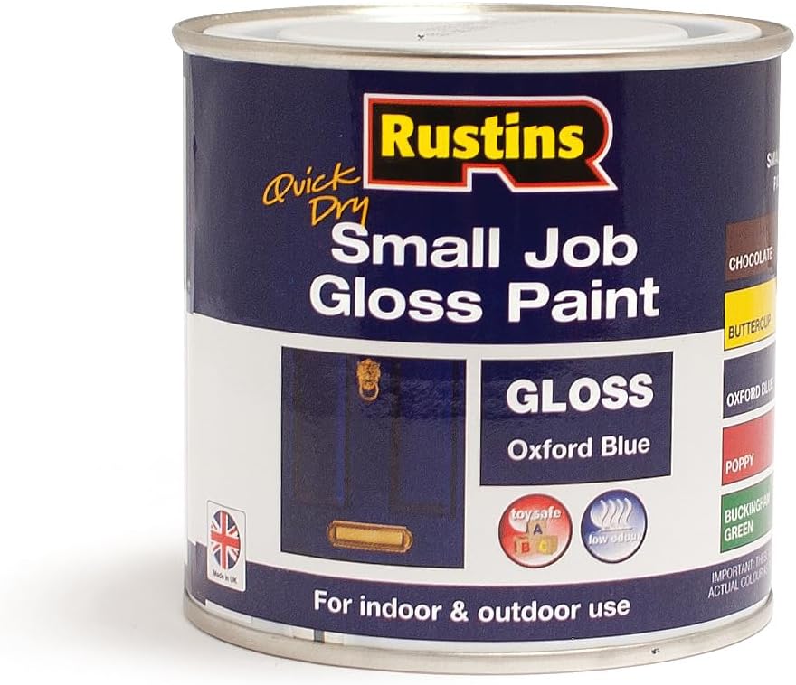 Rustins Small Job Gloss Paint Oxford Blue 250Ml