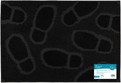JVL Footprint Scraper Rubber Pin Doormat, 40x60cm