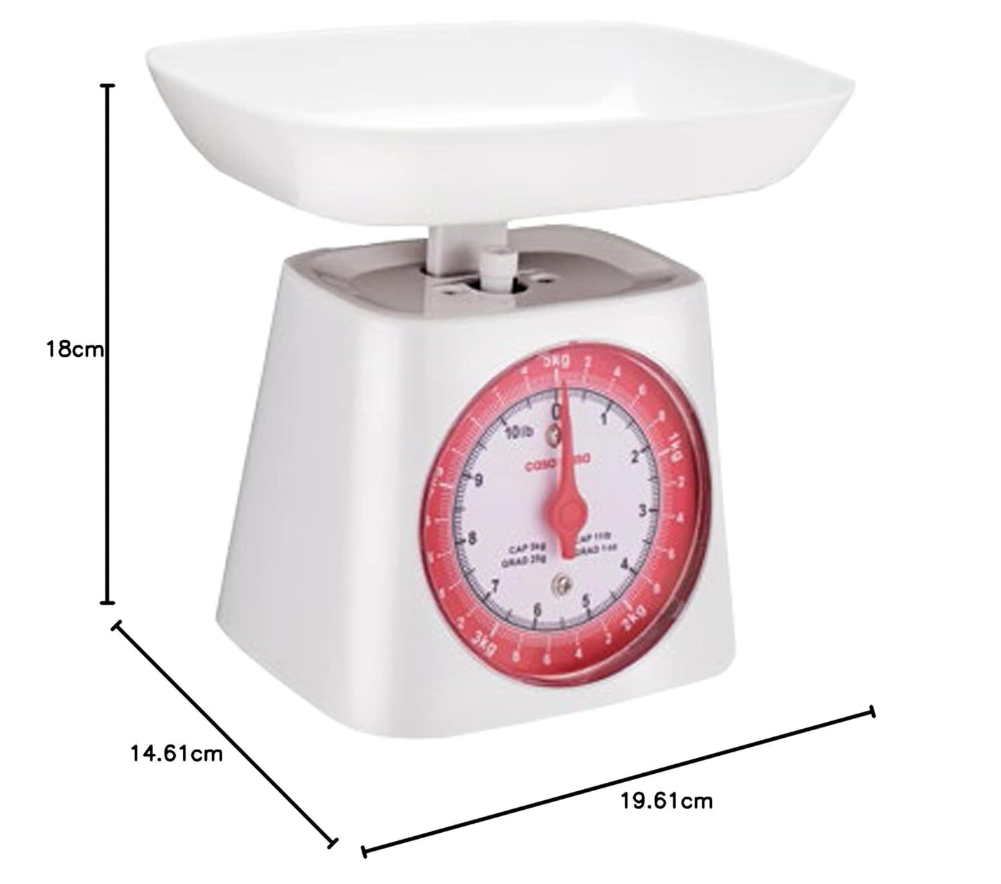 Mechanical Kitchen Scale White