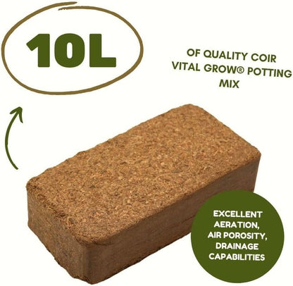Coir Potting Mix Bricks | 100% natural and biodegradable | 650g
