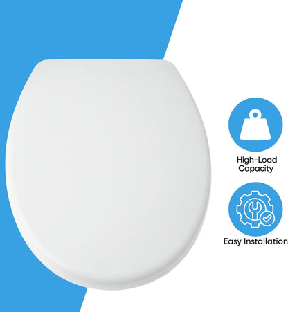 Blue Canyon Richmond Duroplastic Toilet Seat  Soft Close Toilet Seat White