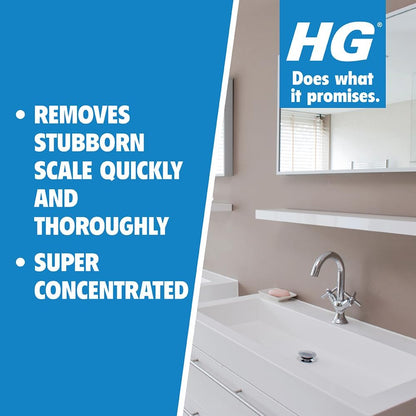 HG Limescale Remover Concentrate, Sink Tap & Toilet Limescale Remover 500Ml