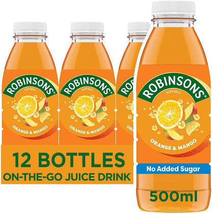 Robinsons RTD Orange & Mango Bottle 12 x 500ml