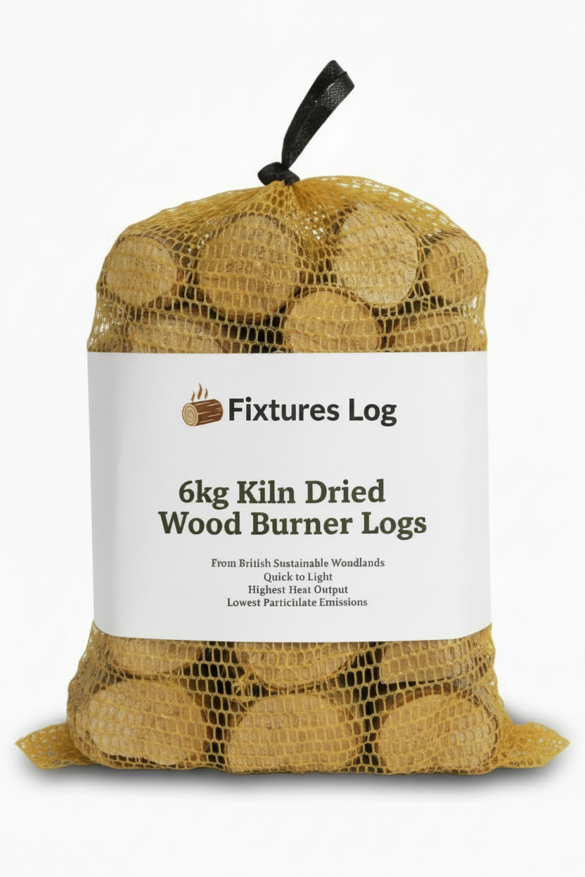 Wood Burner Logs 20L - Kiln Dried British Softwood Logs for Wood Burners