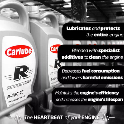 Carlube Triple R 5W-30 Fully Synthetic | Engine Oil Engine Oil | Petrol & Diesel| 1 Litre