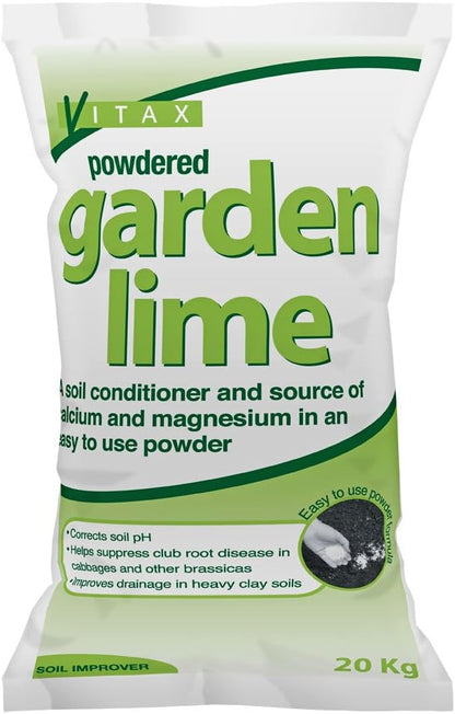 Vitax Garden Lime 20kg | Essential plant food | Adds calcium & magnesium to soil